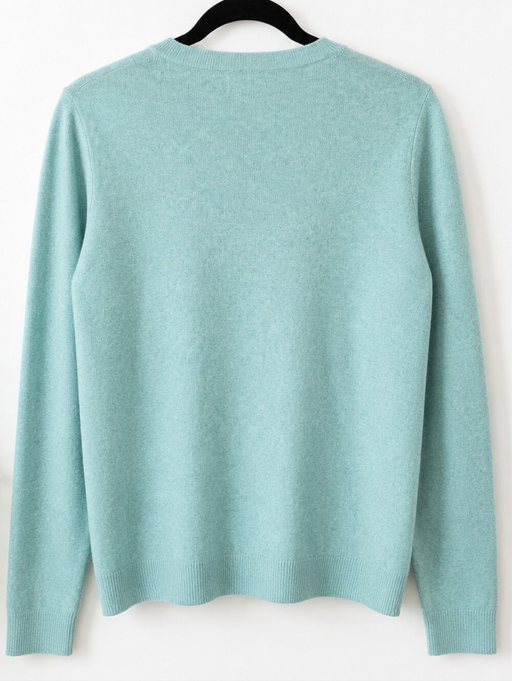 J.Crew Teddie Merino Wool Blend Sweater Mint Green Crewneck Size Large - Picture 2 of 11